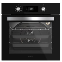 Silverline Siyah Cam Ankastre Set (3420 Classy Davlumbaz - CS5335B01 Ocak - BO6504B01 Fırın)